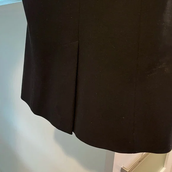 THEORY Black Ruffle Sleeveless Blazer Vest - Picture 5 of 9